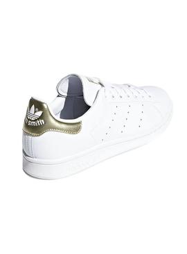 Baskets Adidas Stan Smith Blanc Or Femme