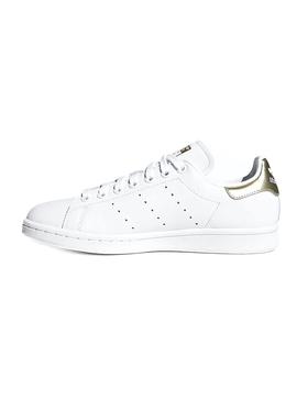 Baskets Adidas Stan Smith Blanc Or Femme