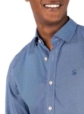 Chemise El Ganso Irrégulier Bleu Homme