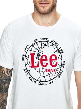 T-Shirt Lee World Tee Blanc Homme