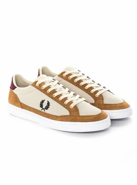 Baskets Fred Perry Deuce Maille Tapioca Homme