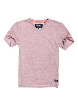T-Shirt Superdry Dry Originals Vee Pink Man