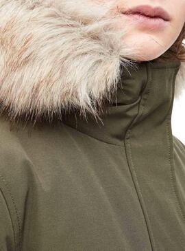 Calvin Klein Parka De Plumes Vert Pour Femme