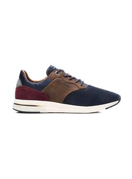 Baskets Pepe Jeans Jayker Mix Marine Homme