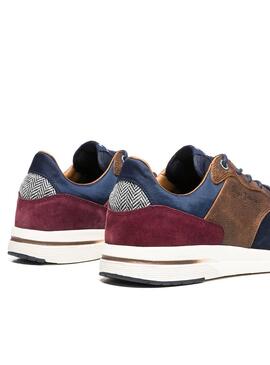 Baskets Pepe Jeans Jayker Mix Marine Homme