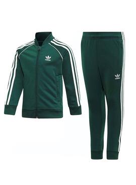 Survêtement Adidas Superstar Vert Garçon