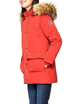 Manteaux Pepe Jeans Honey Rouge Fille