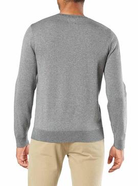 Pull Dockers Plaited Gris Homme