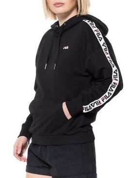 Sweat Fila Transparent Noir Pour Femme