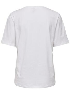 T-Shirt Mode Only Blanc Femme