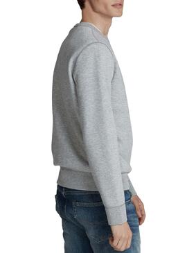 Sweat Polo Ralph Lauren Big Logo Gris Homme