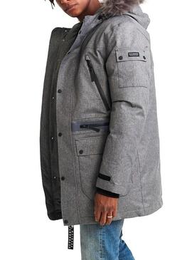 Parka Superdry Waterproof Premium Gris Homme