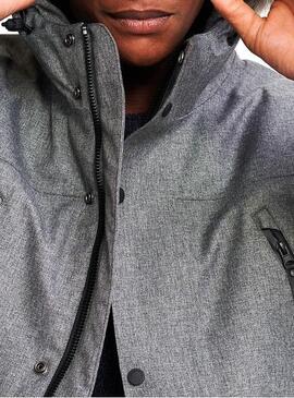 Parka Superdry Waterproof Premium Gris Homme