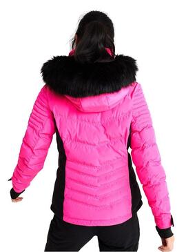 Veste Superdry Luxe Rose Neige Pour Femme