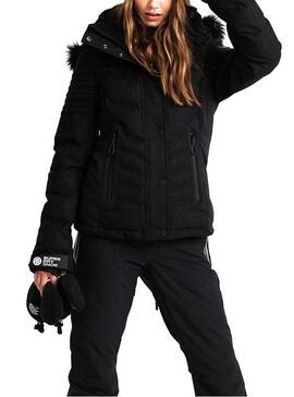 Veste Superdry Luxe Snow Black Pour Femme
