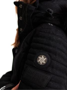 Veste Superdry Luxe Snow Black Pour Femme