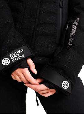 Veste Superdry Luxe Snow Black Pour Femme