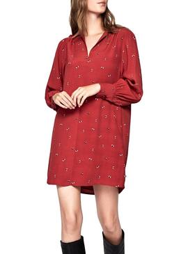 Robe Pepe Jeans Louise Rouge Femme