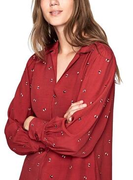 Robe Pepe Jeans Louise Rouge Femme