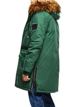 Parka Diesel W-Bullisk Vert pour Homme