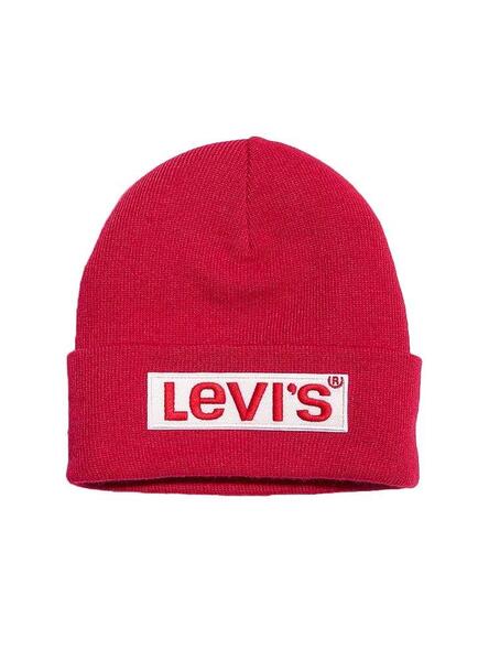 Bonnet Levis Classic red Homme Rouge 