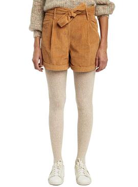 Short Naf Naf Corduroy Camel Femme