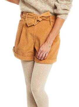 Short Naf Naf Corduroy Camel Femme