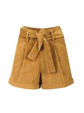 Short Naf Naf Corduroy Camel Femme