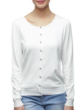 Veste Naf Naf Knitted Femme Blanche