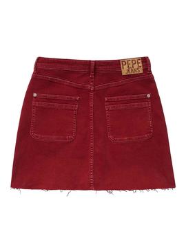 Jupe Pepe Jeans Vicky Rouge Femme