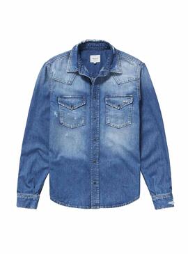 Chemise Pepe Jeans Noah Denim Bleu Homme