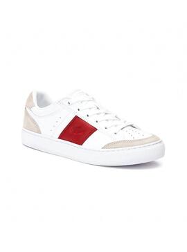 Baskets Lacoste Courtline Rouge Homme