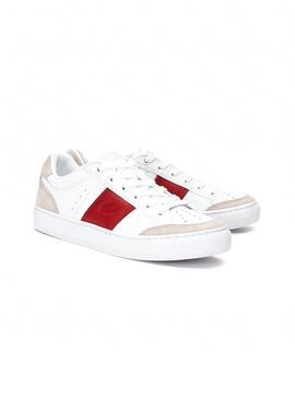 Baskets Lacoste Courtline Rouge Homme