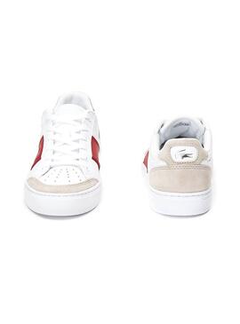 Baskets Lacoste Courtline Rouge Homme