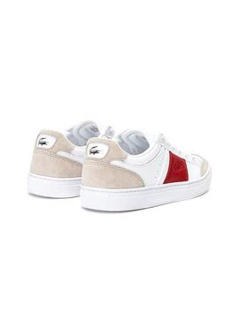 Baskets Lacoste Courtline Rouge Homme