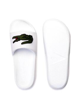 Lacoste Maxi Croco Blanc Homme Tongs