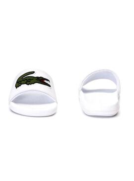 Lacoste Maxi Croco Blanc Homme Tongs