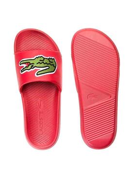 Lacoste Maxi Croco Rouge Tongs Homme