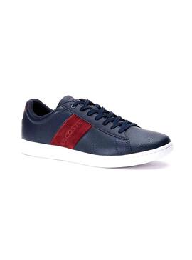 Baskets Lacoste Carnaby Stripe Bleu Homme