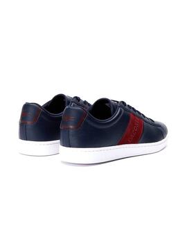 Baskets Lacoste Carnaby Stripe Bleu Homme