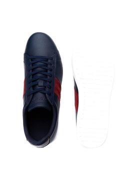 Baskets Lacoste Carnaby Stripe Bleu Homme