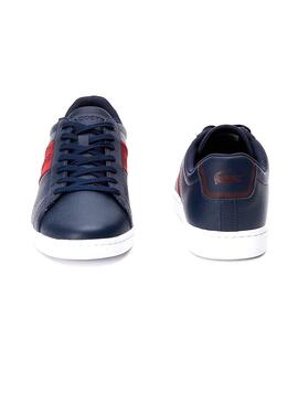 Baskets Lacoste Carnaby Stripe Bleu Homme