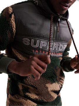 Sweat Superdry Sherpa Multicolor Homme