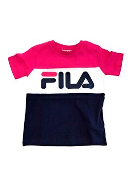 T-Shirt Fila Classic Logo Rose Fille