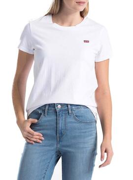 T-Shirt Levis Perfecty Blanc pour Femme