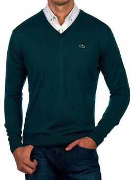 Pull Lacoste AH3015 Vert Homme