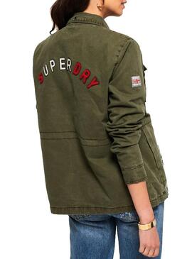 Parka Superdry Rookie Varisity Kaki
