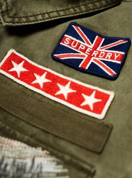 Parka Superdry Rookie Varisity Kaki