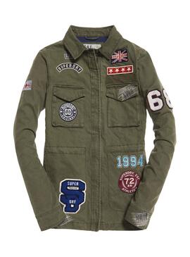 Parka Superdry Rookie Varisity Kaki