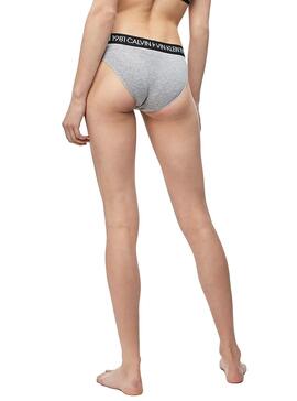 Culotte Calvin Klein Bikini 1981 Gris Pour Femme